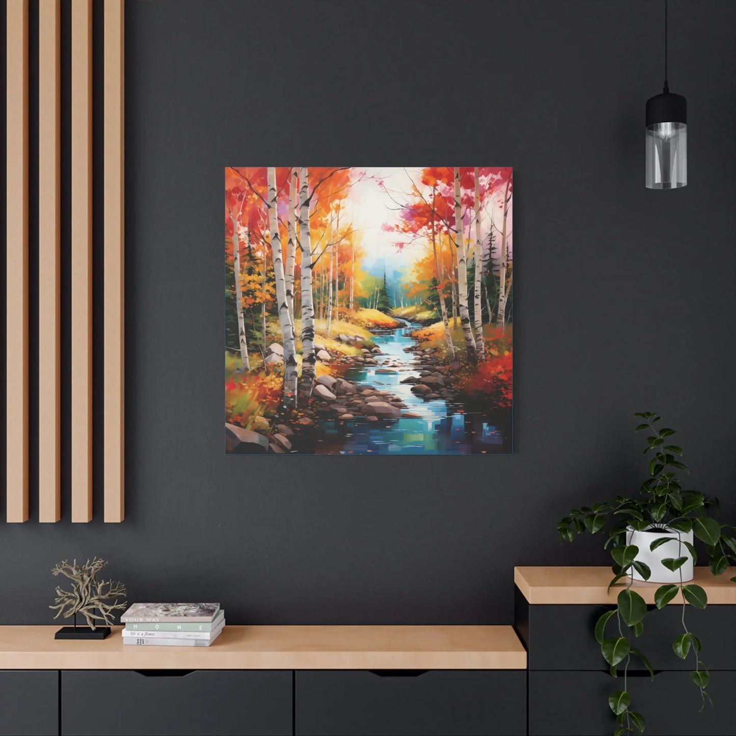 The Heart of Autumn - Mounted Canvas Printify