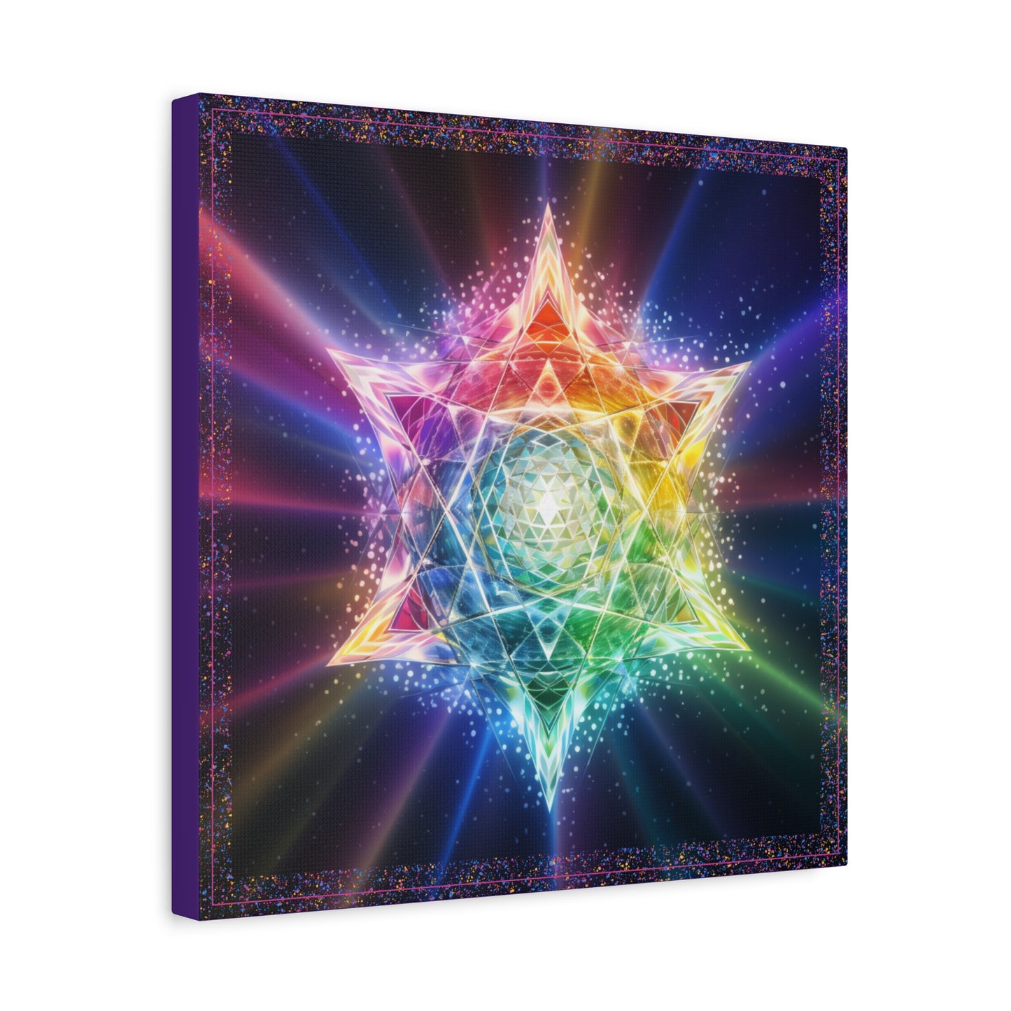 Diamond Crystalline Light  -  Mounted Canvas Print