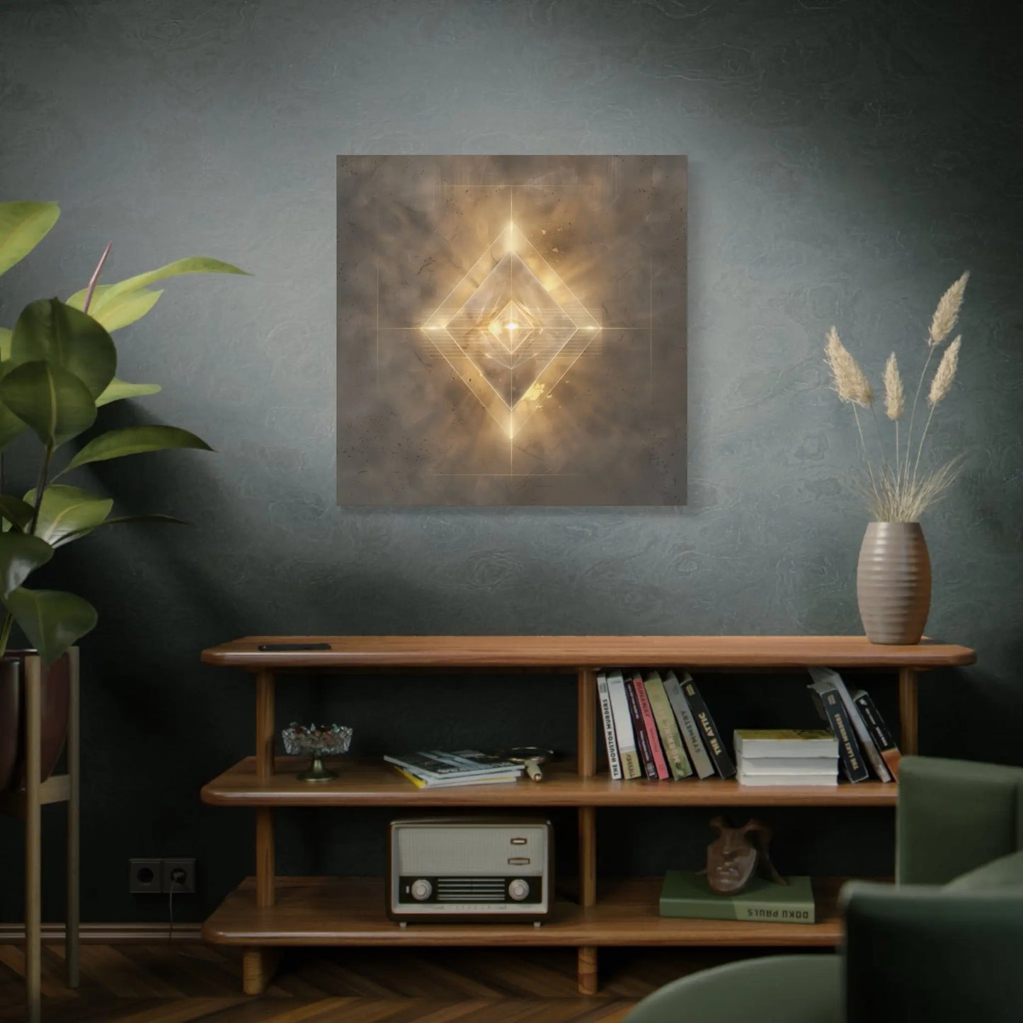 Emergence – Crystalline Sacred Geometry Canvas Print | Meditation & Healing Space Wall Art (3 Sizes) Printify