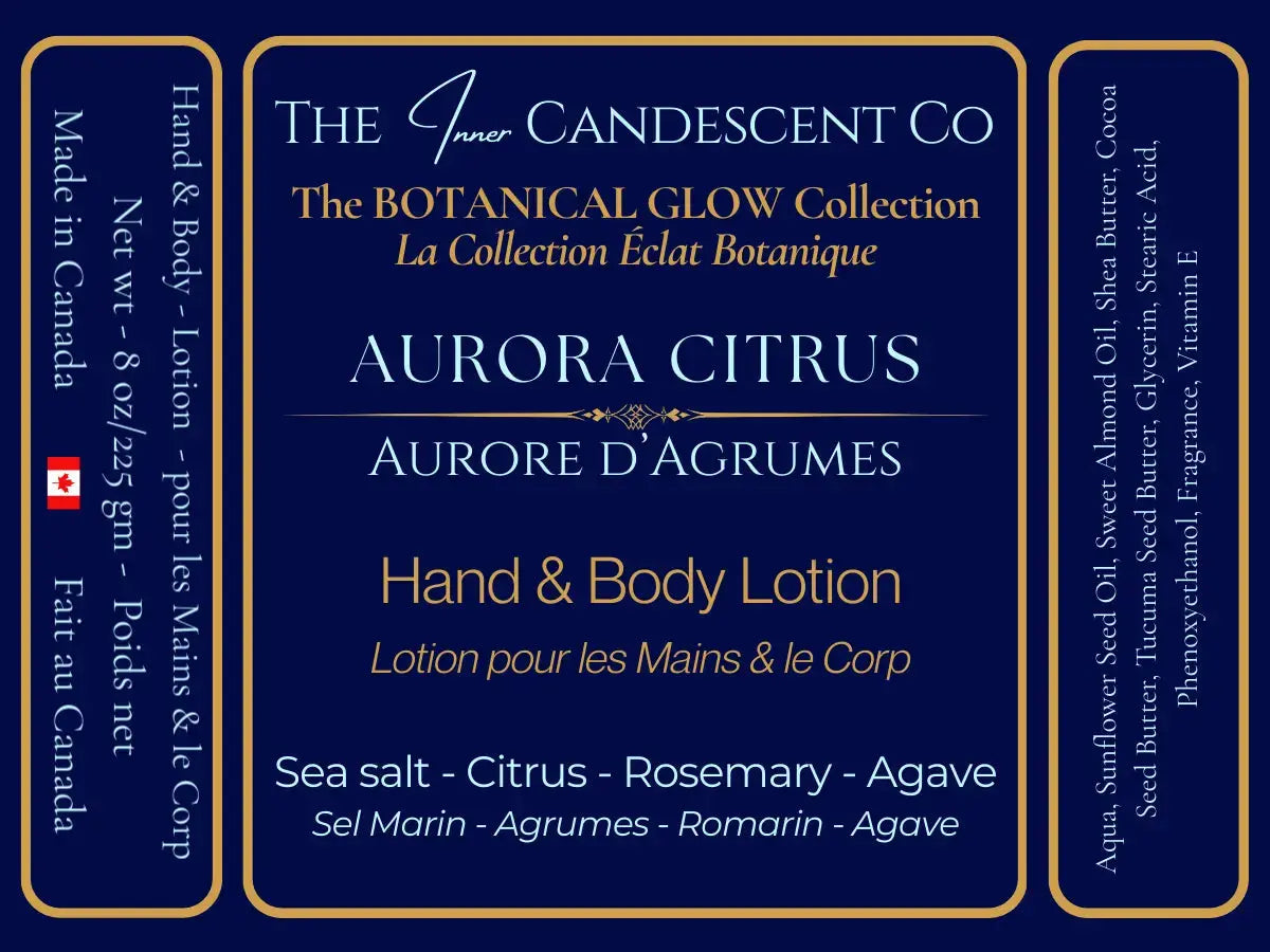 Aurora Citrus - Hand & Body Lotion The InnerCandescent Co