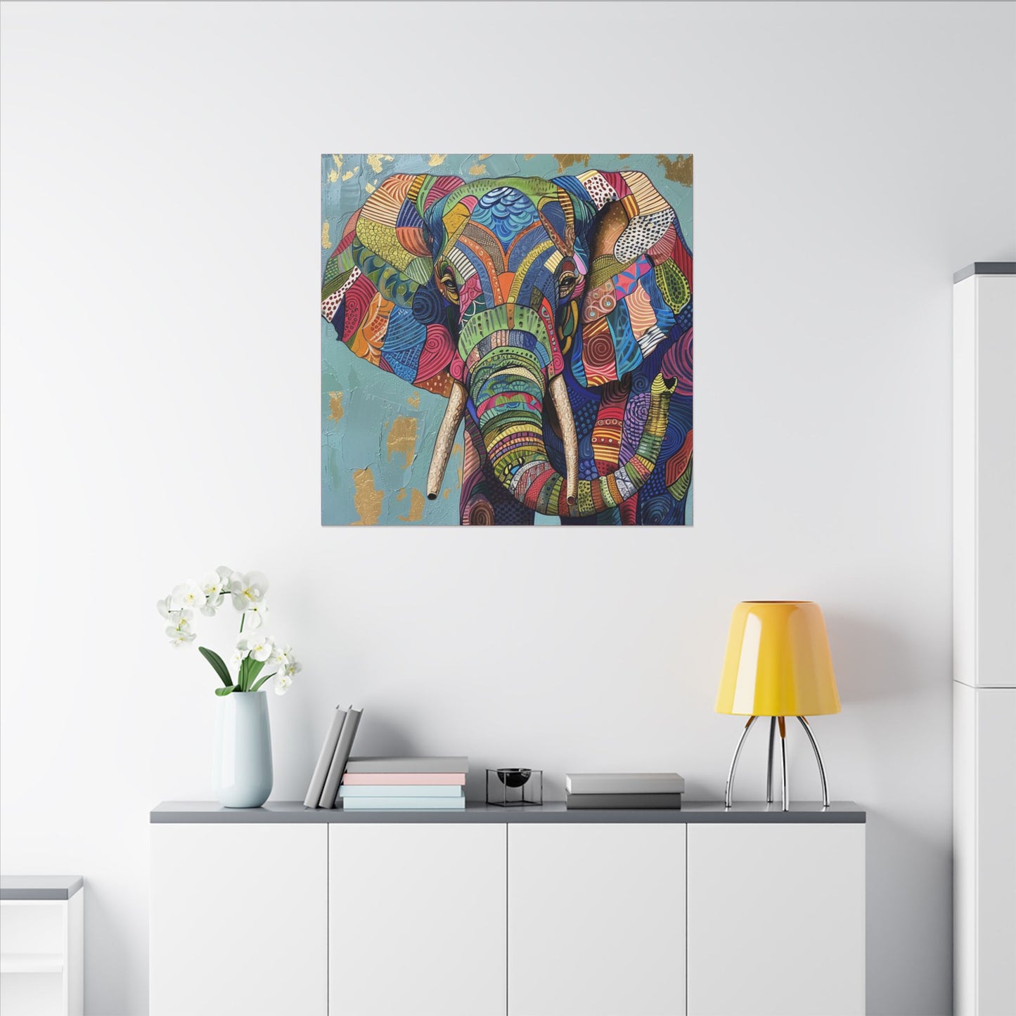 Spirit Elephant - Wall Art  Canvas Mounted Print