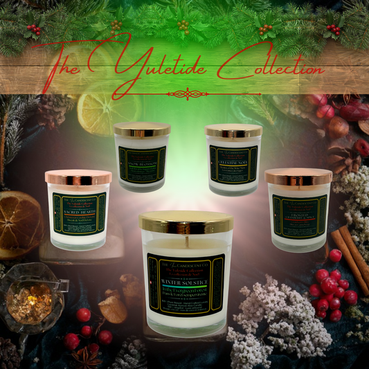 5 candle set on Christmas setting