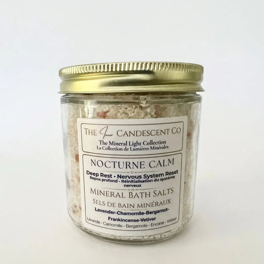 Nocturne Calm mineral bath soak by The InnerCandescent Co, an evening ritual for deeper sleep