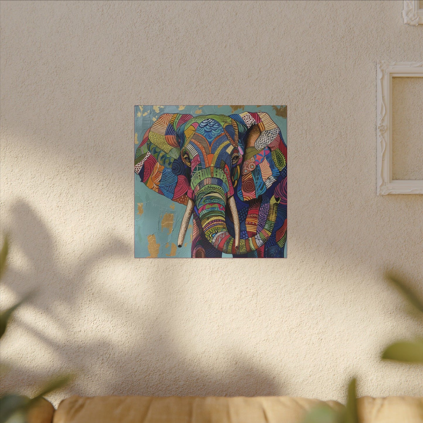 Spirit Elephant - Wall Art  Canvas Mounted Print