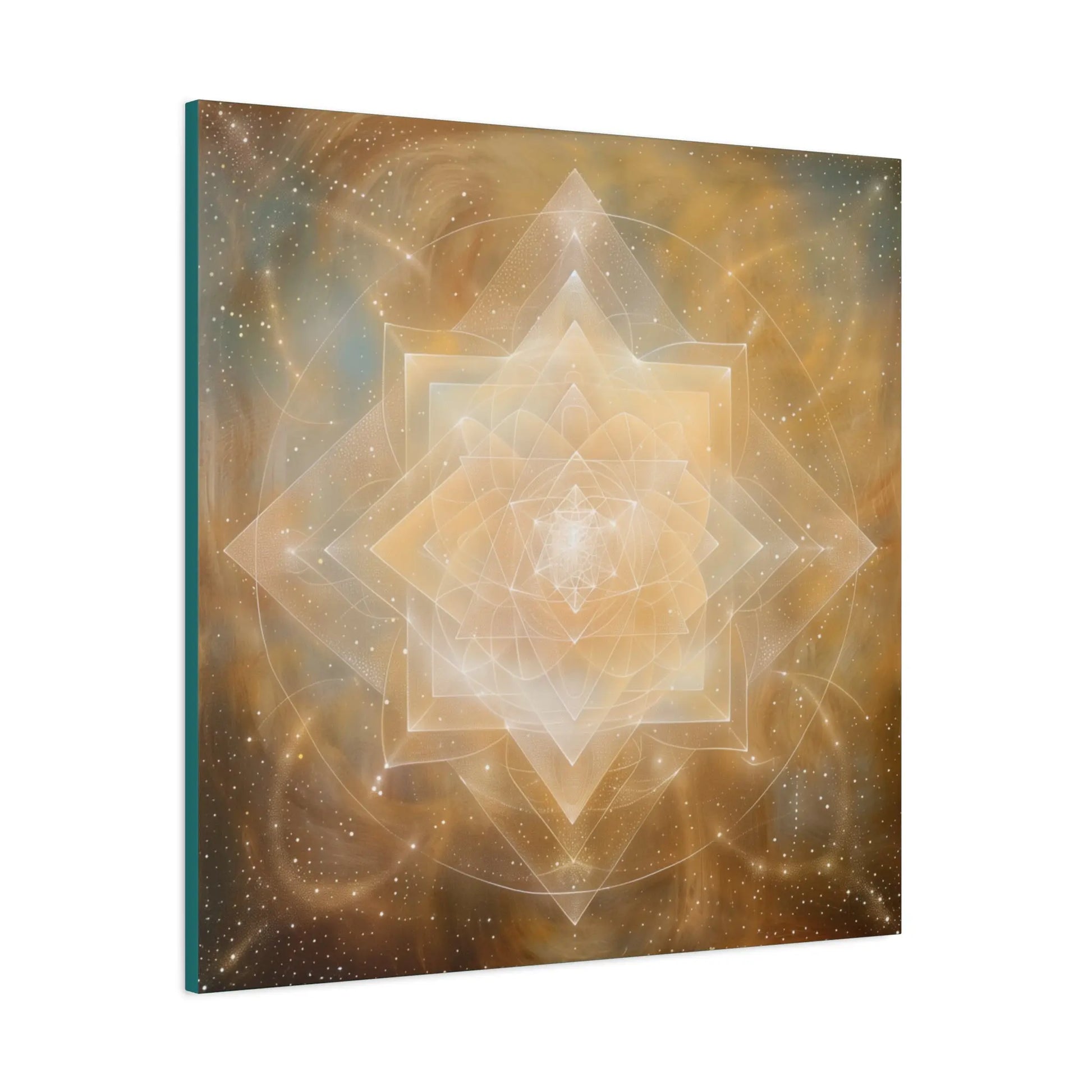 Essence of Light – Minimalist Sacred Geometry Canvas Print | Modern Spiritual Wall Art (3 Sizes) Printify