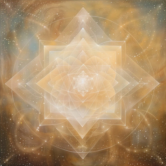 Essence of Light – Minimalist Sacred Geometry Canvas Print | Modern Spiritual Wall Art (3 Sizes) Printify