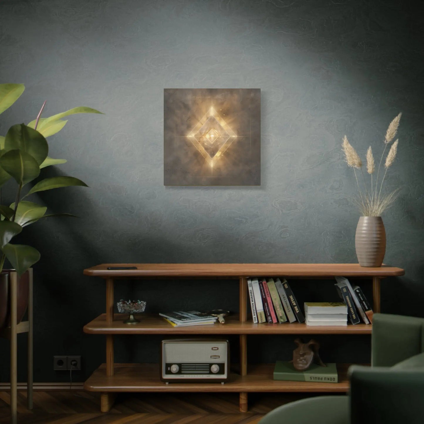 Emergence – Crystalline Sacred Geometry Canvas Print | Meditation & Healing Space Wall Art (3 Sizes) Printify