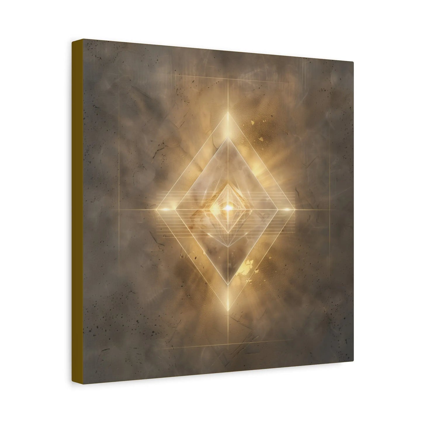 Emergence – Crystalline Sacred Geometry Canvas Print | Meditation & Healing Space Wall Art (3 Sizes) Printify