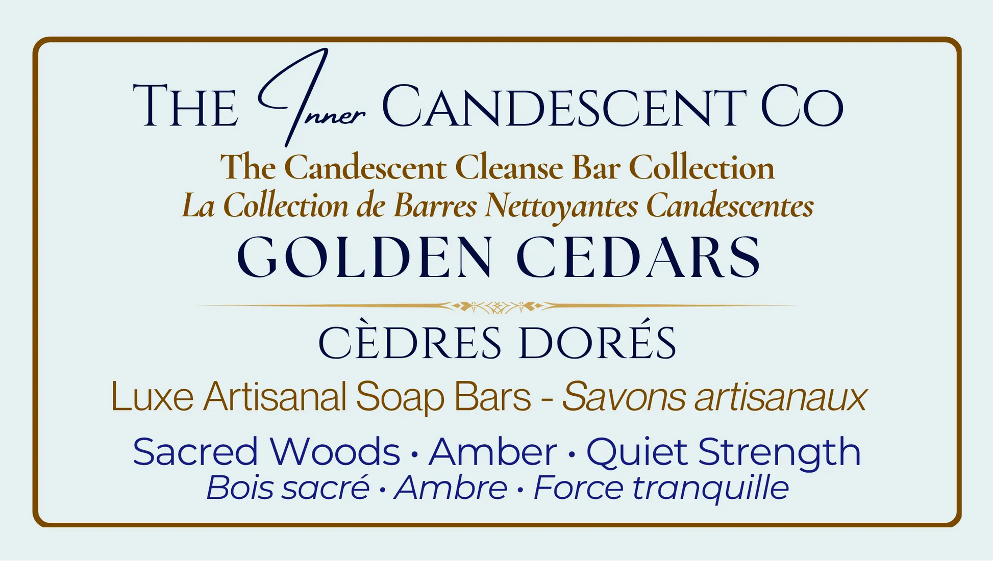 Golden Cedar Cleanse Bar The InnerCandescent Co