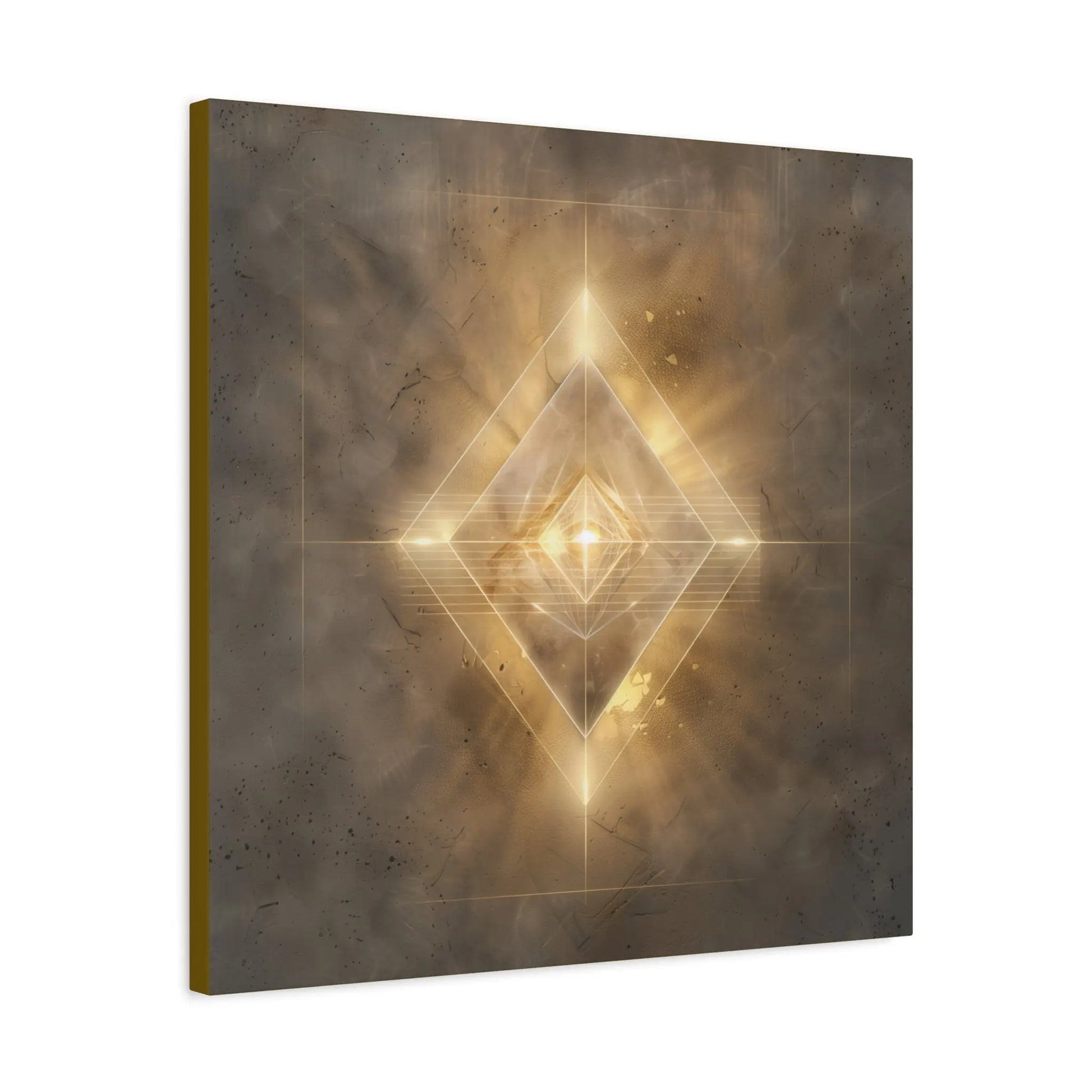 Emergence – Crystalline Sacred Geometry Canvas Print | Meditation & Healing Space Wall Art (3 Sizes) Printify