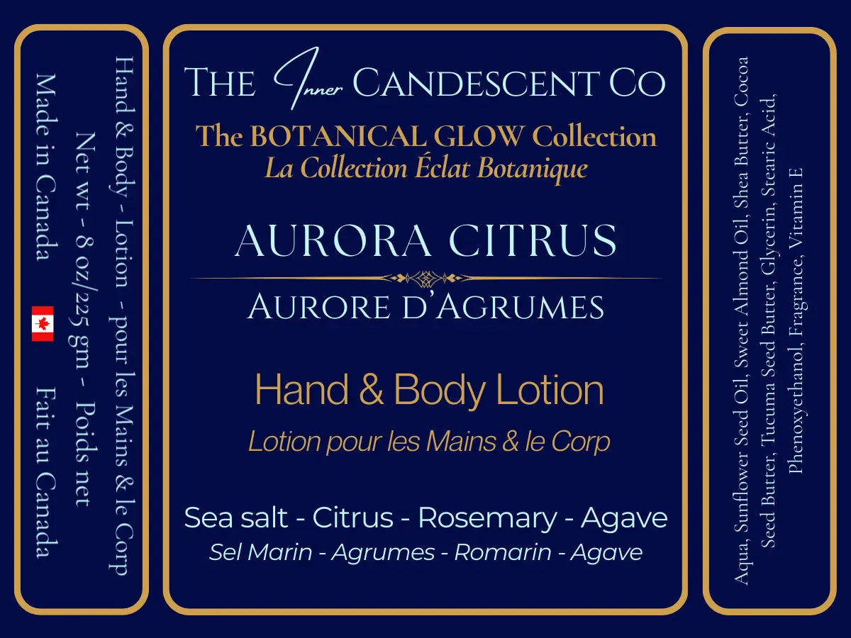 Aurora Citrus - Hand & Body Lotion The InnerCandescent Co