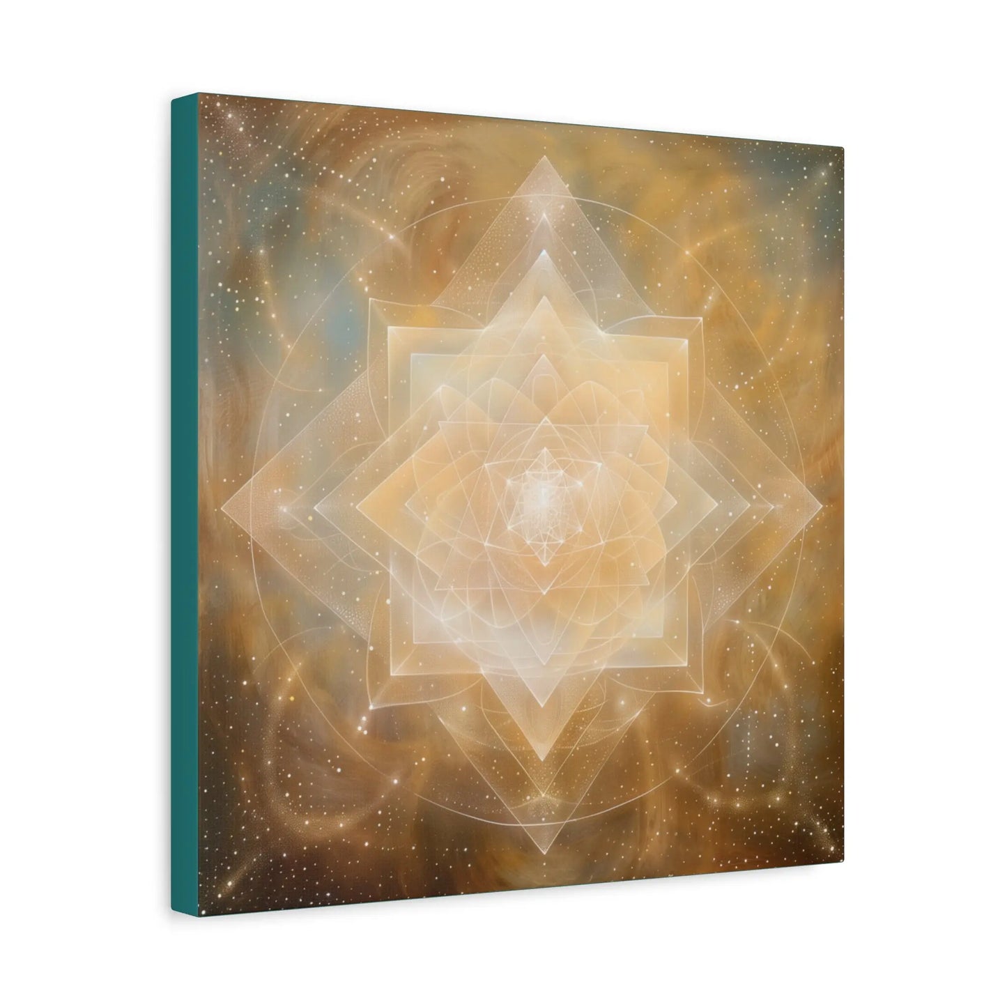 Essence of Light – Minimalist Sacred Geometry Canvas Print | Modern Spiritual Wall Art (3 Sizes) Printify