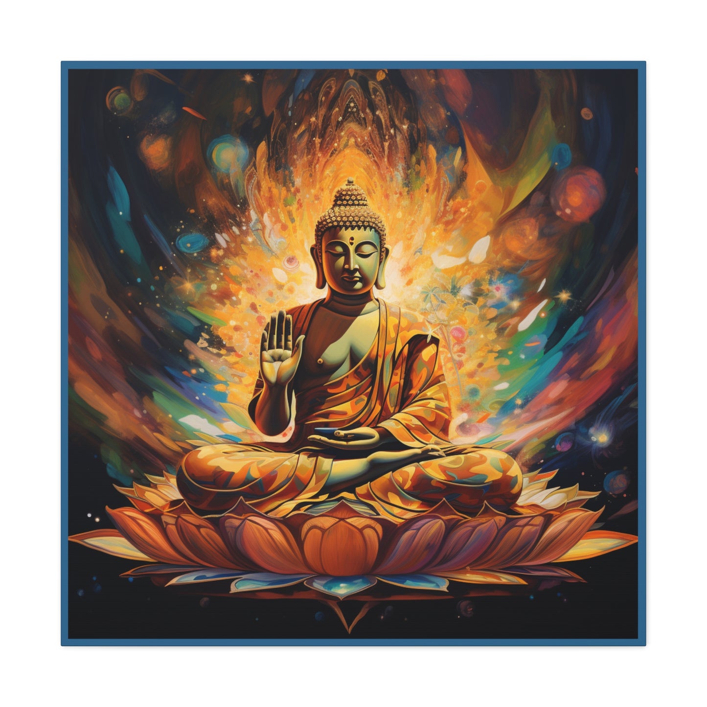 Buddha Peace Warrior -  Mounted Canvas Print