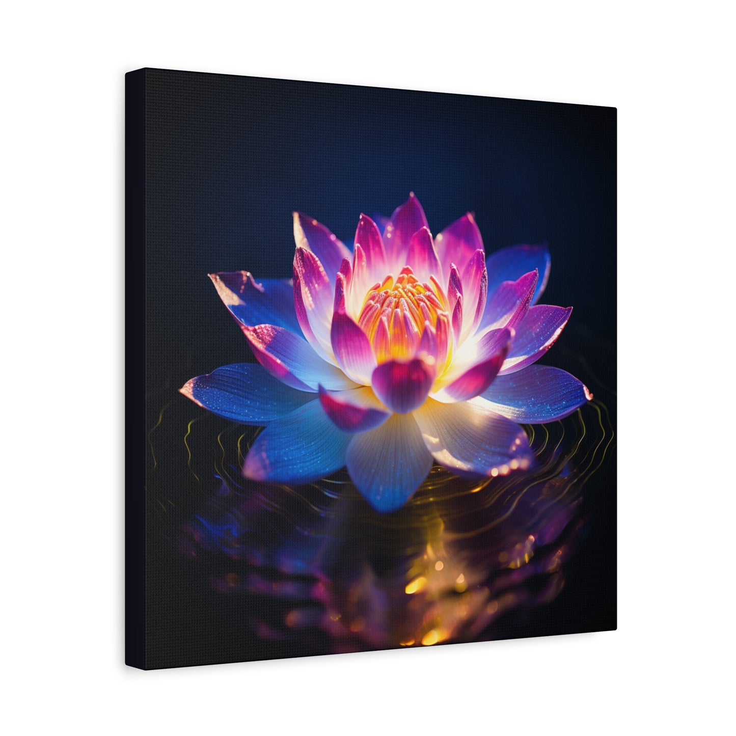 Living Light Lotus -  Mounted Canvas Print