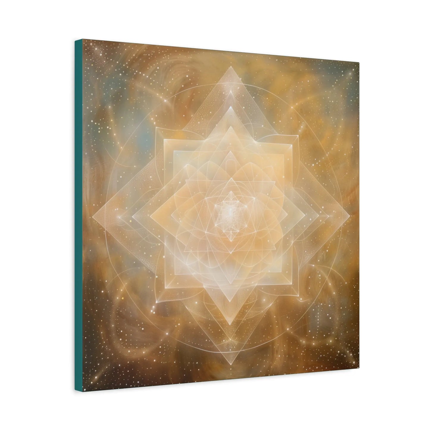 Essence of Light – Minimalist Sacred Geometry Canvas Print | Modern Spiritual Wall Art (3 Sizes) Printify