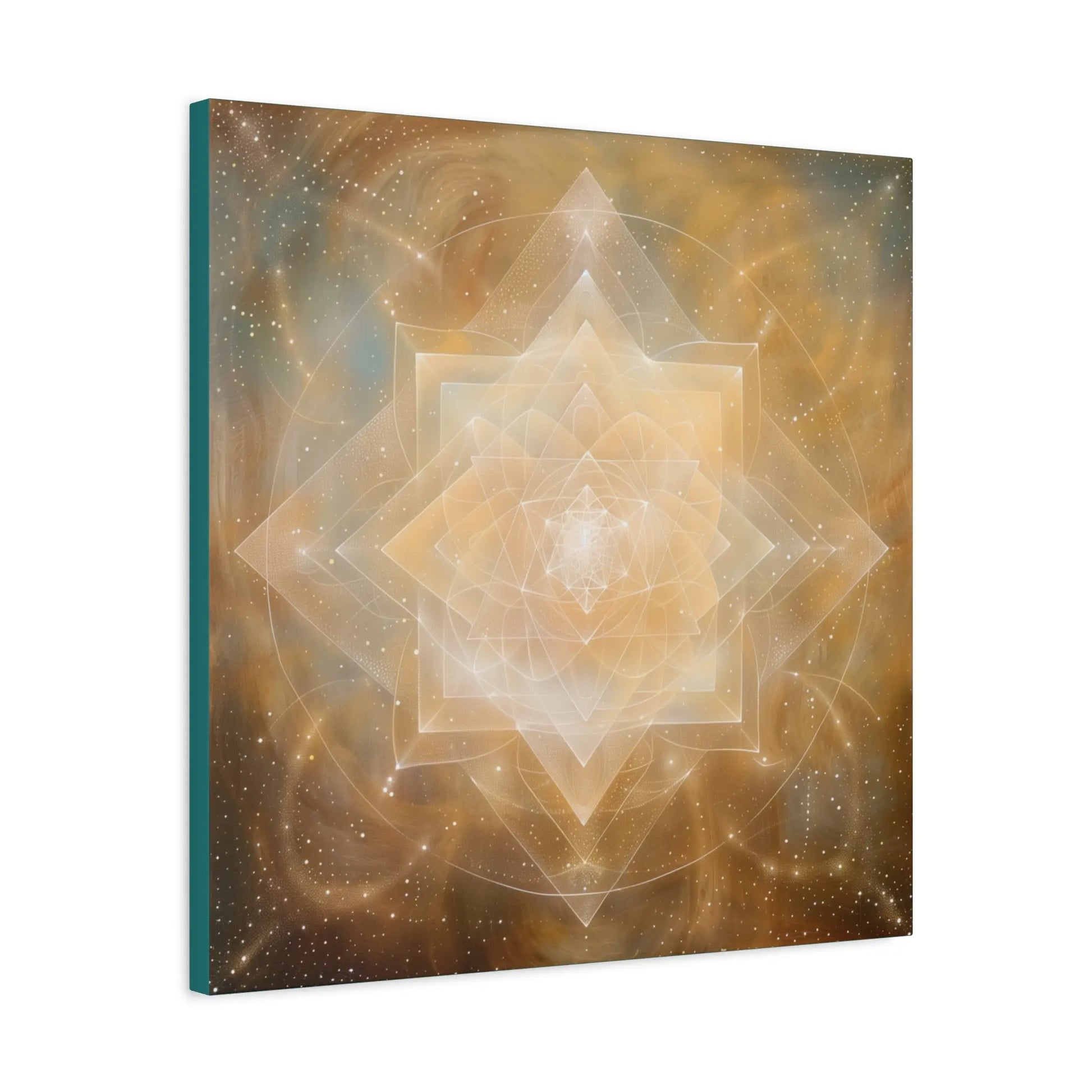 Essence of Light – Minimalist Sacred Geometry Canvas Print | Modern Spiritual Wall Art (3 Sizes) Printify