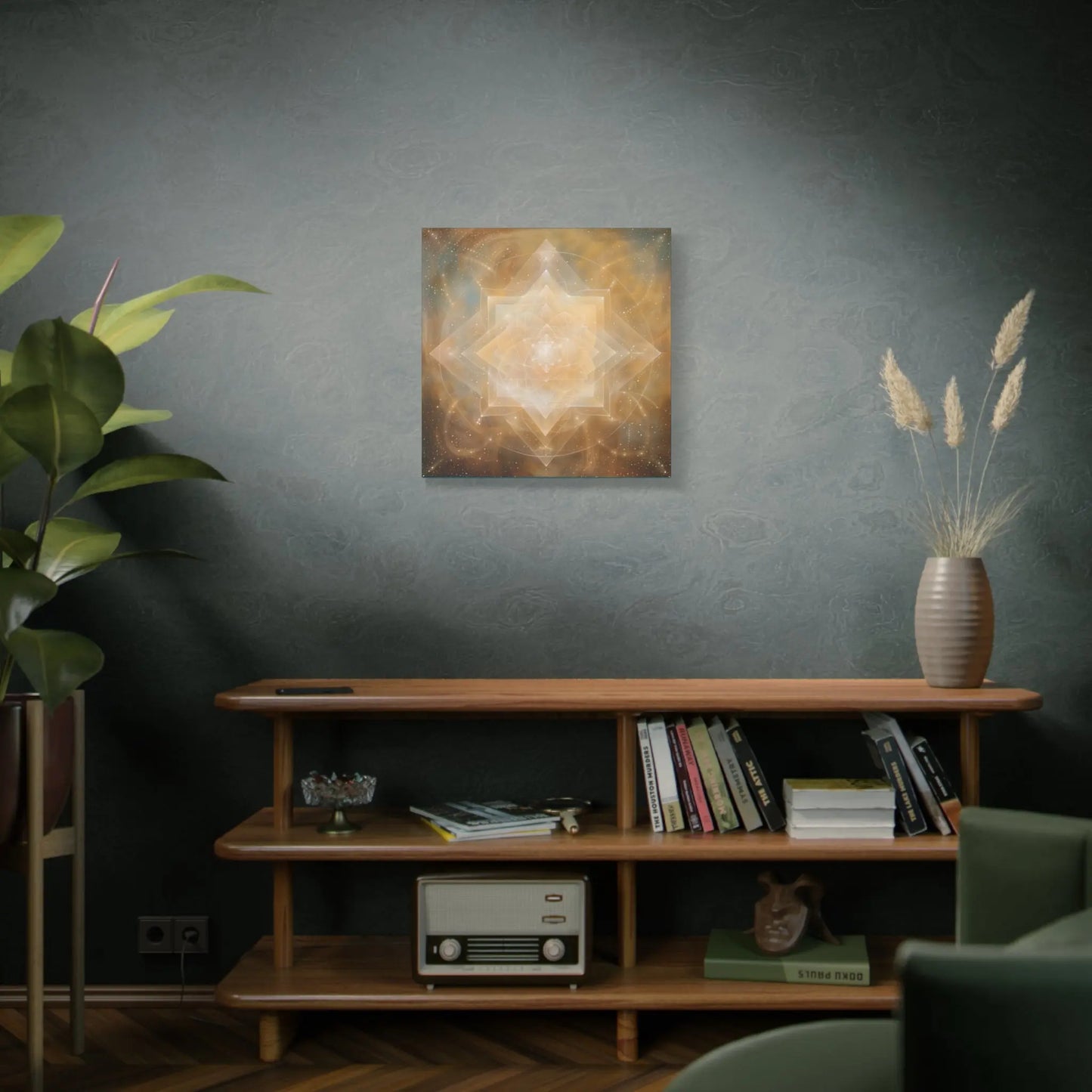 Essence of Light – Minimalist Sacred Geometry Canvas Print | Modern Spiritual Wall Art (3 Sizes) Printify