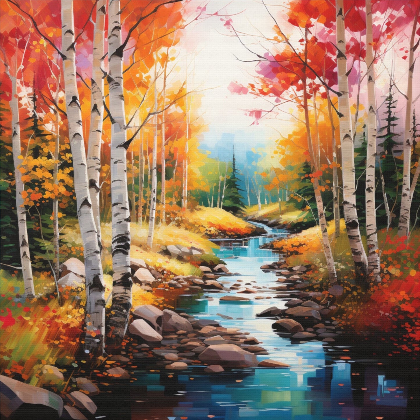 The Heart of Autumn - Mounted Canvas