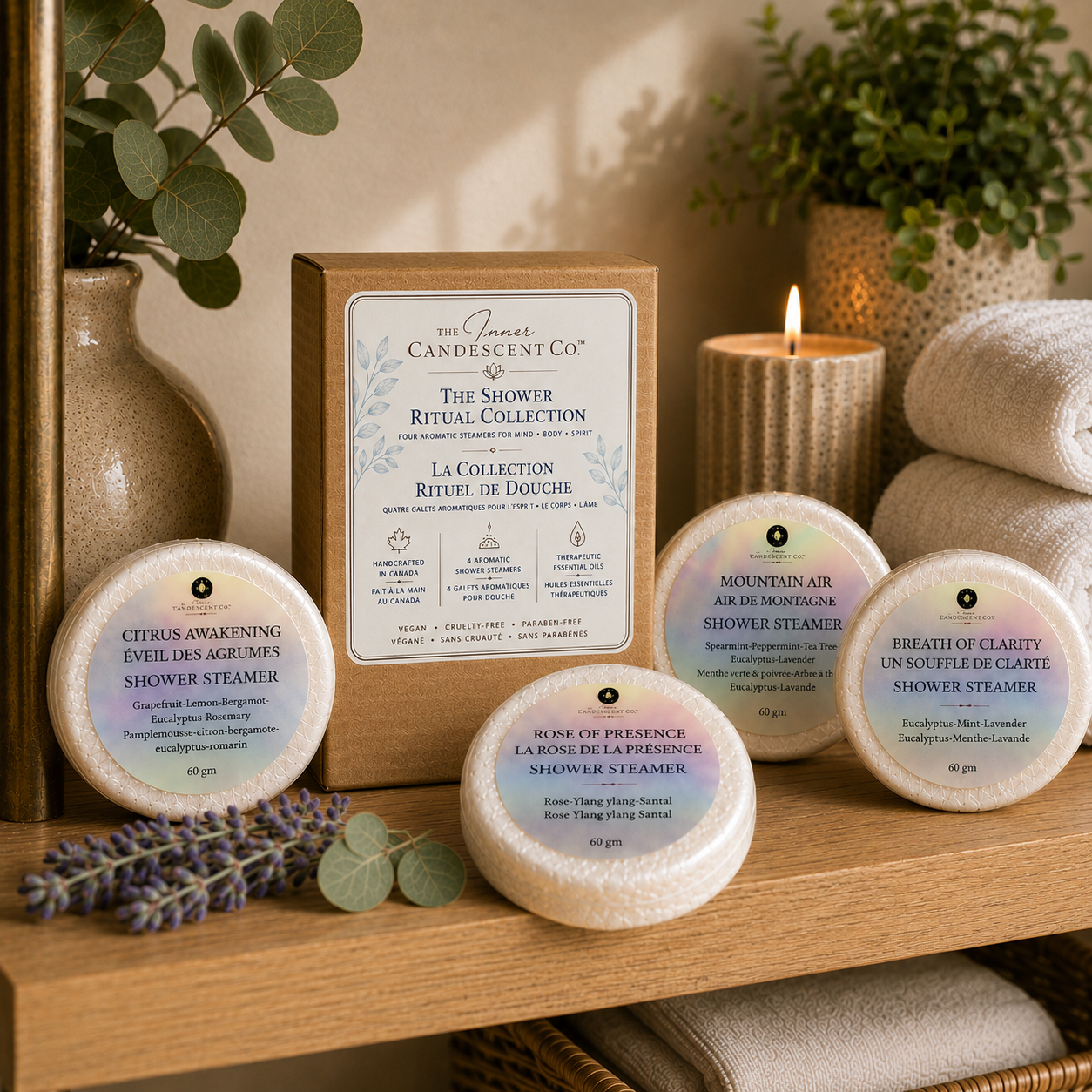 THE AROMATHERAPY SHOWER STEAMER COLLECTION