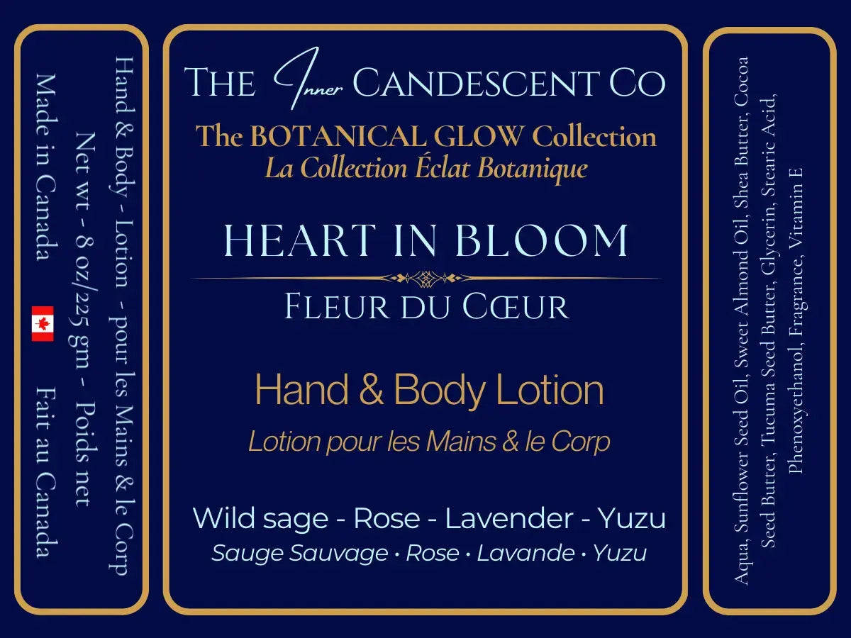Heart in Bloom - Hand & Body Lotion The InnerCandescent Co