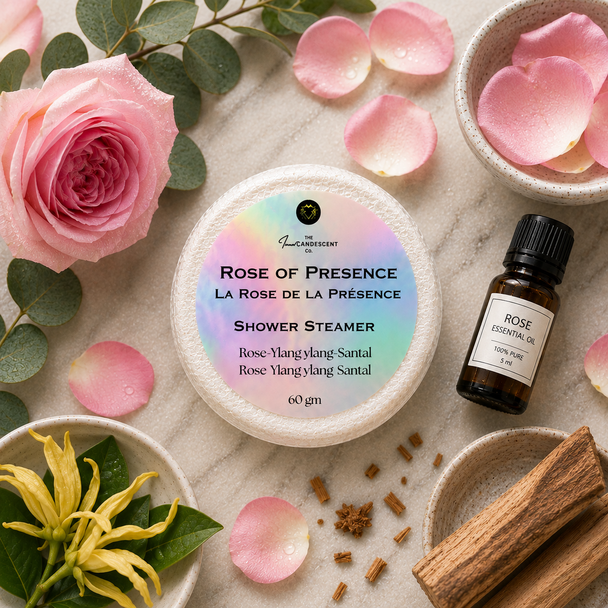 Rose of Presence | Shower Steamer | Aromatherapy